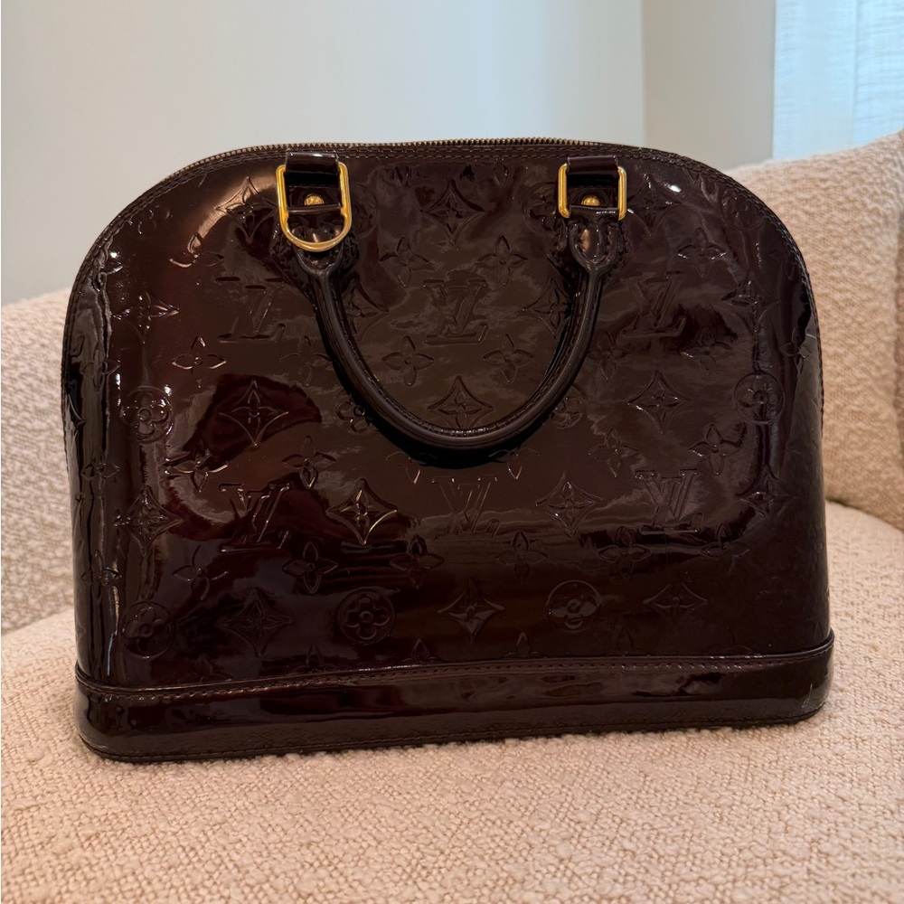 Louis Vuitton Dark Cherry Alma Handbag